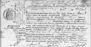 Acte de naissance grand père