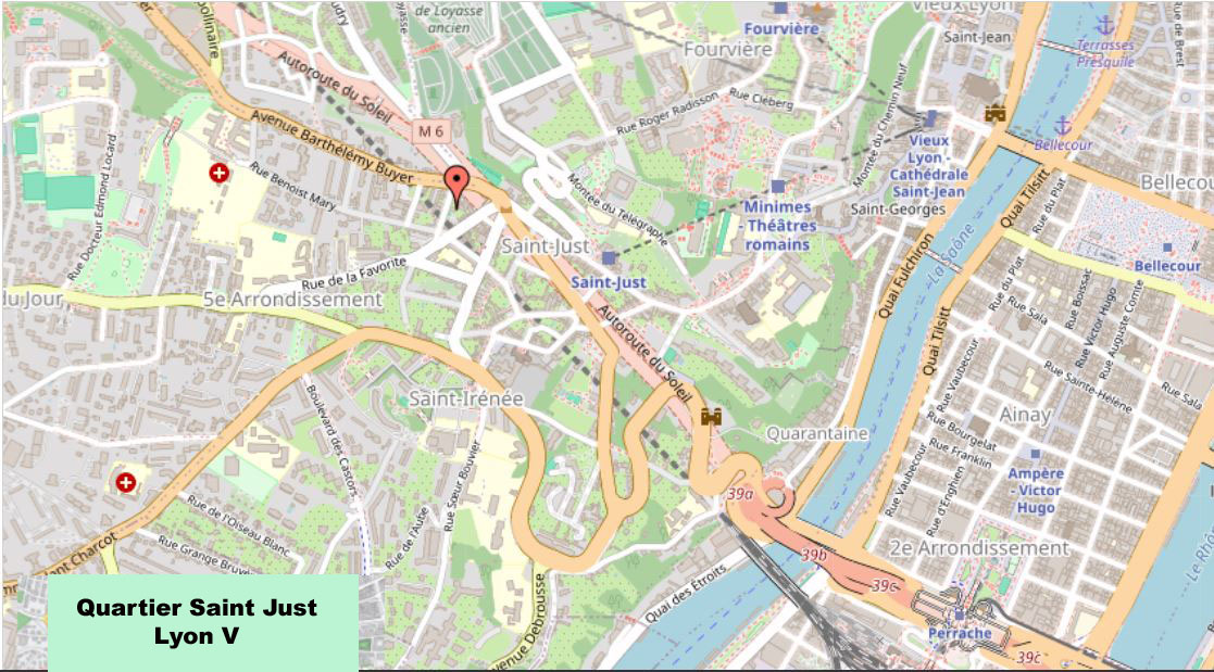 carte st just Lyon V